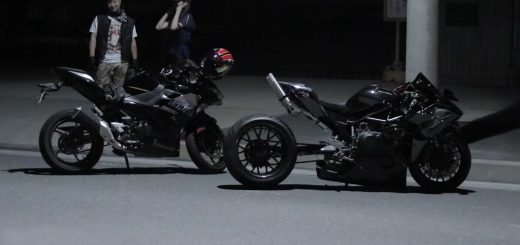 Esta Kawasaki Ninja H2R con nitro se ríe de las MotoGP. Un misil tierra-tierra con rueda de avión
