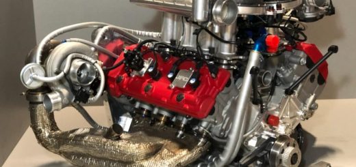 Crean en EE. UU. una mecánica V8 biturbo basada en dos Suzuki Hayabusa: «La bestia»