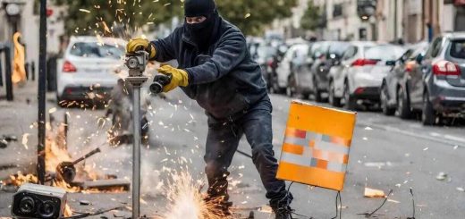 El "héroe" de la radial. Va serrando radares, los ciudadanos le aplauden y hasta la policía empatiza con él