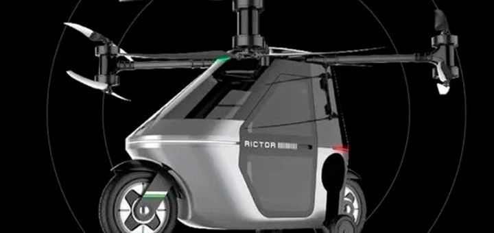 Rictor Skyrider X1: la moto que se convierte en dron