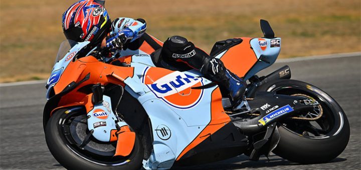 Ogura, el rookie que ha incomodado hoy a Bagnaia en su estreno en MotoGP: "Ha sido una sorpresa"