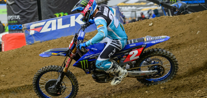 AMA Supercross Pittsburgh 2025: Copper Webb terminó en primer lugar