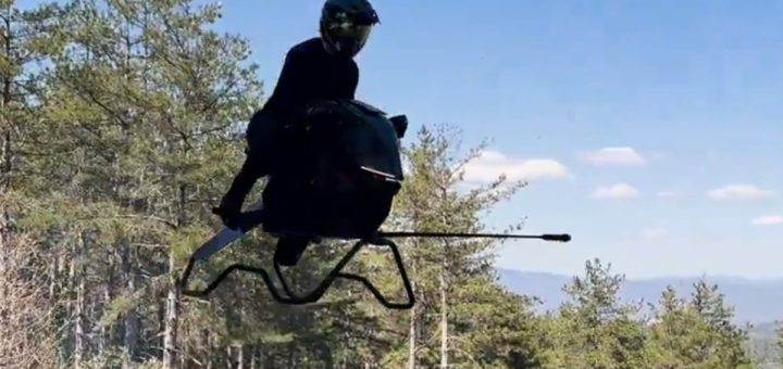 Empresa polaca desarrolla la primera moto voladora inspirada en los vehículos de Star Wars