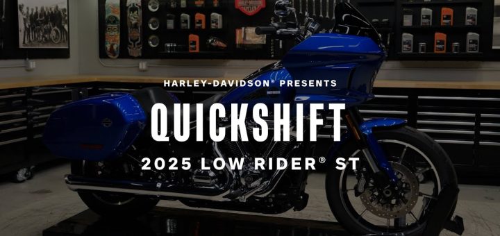 Low Rider ST, la custom que viaja relajada: comodidad de turismo en un estilo legendario
