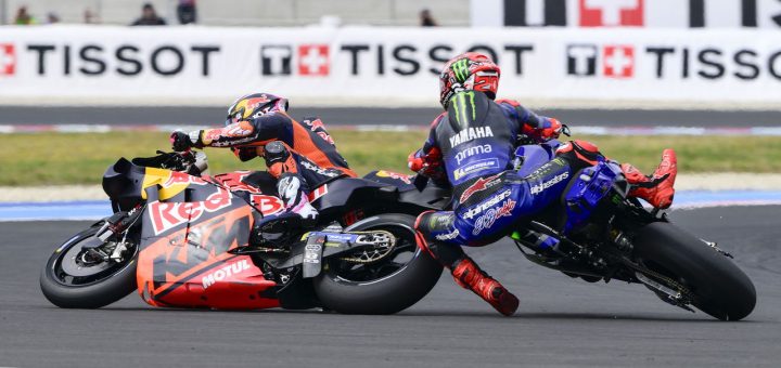 Los comisarios de MotoGP revelan el veredicto sobre el encontronazo de Fabio Quartararo en la carrera sprint de Hungría