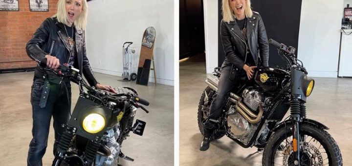 Pom Klementieff acelera sobre dos ruedas