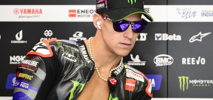 Tiempo por vuelta de Fabio Quartararo con la V4 en el test de MotoGP de Barcelona