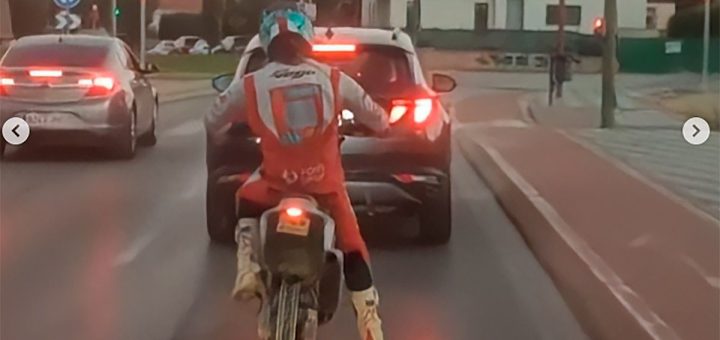 44 kms sobre la llanta trasera sin neumático: la gesta de Javi Vega con su Kove