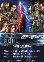 Horarios a 10 días de la gira española de ALL FOR METAL y GRAILKNIGHTS
