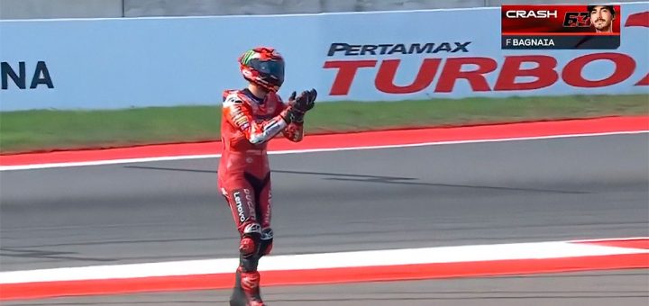 Tercer rosco para Pecco Bagnaia este año: "No tenemos respuestas sobre lo que ha pasado aquí"