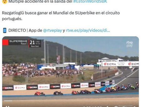 Toprak Razgatlioglu encarrila su tercer título de Superbikes resistiendo el empuje de Nicolò Bulega en Estoril