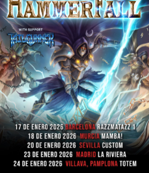 Menos de dos meses para la gira española de los suecos HAMMERFALL actualmente de gira en México