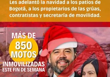 Miguel Forero criticó masiva inmovilización de motos en Bogotá: “Galán les adelantó la Navidad a los patios” - Infobae