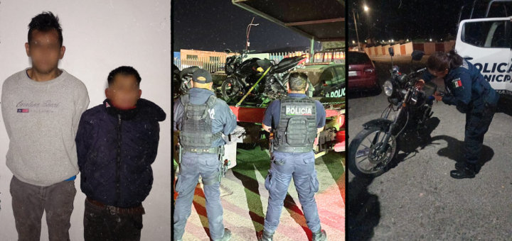 Recuperan motos robadas y detienen a 2 personas en Mineral de la Reforma - Quadratin Hidalgo