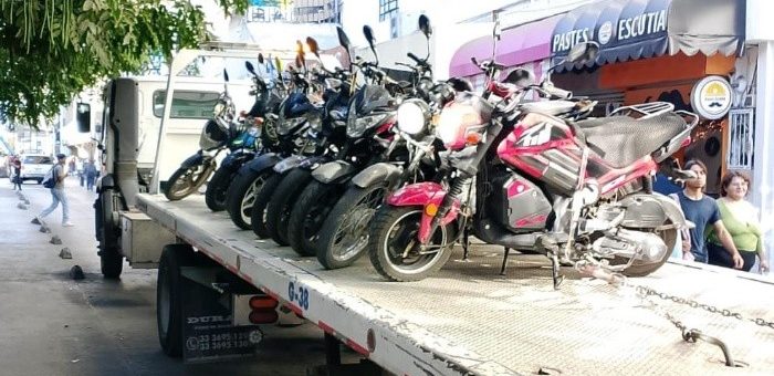 Policía Vial asegura 74 motocicletas en operativo en el Centro de Guadalajara - El Informador