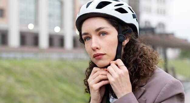 Uso correcto del casco en moto y bicicleta