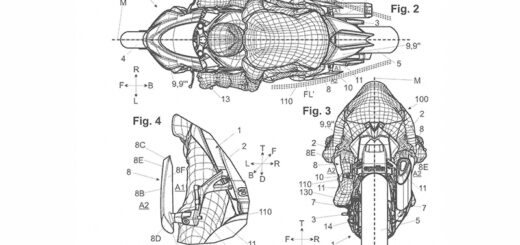 Aprilia patenta alerones laterales para motos de calle inspirados en MotoGP