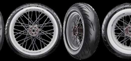 Avon revive la «banda blanca» en los neumáticos de moto