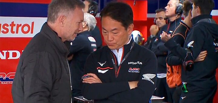 Tras los pasos de Guenther Steiner: Christian Horner asoma la cabeza en el paddock de MotoGP