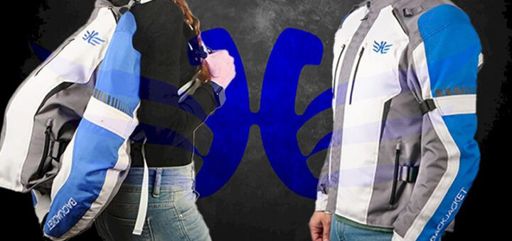 Backjacket, la chamarra que se transforma en mochila y revoluciona la moda motociclista