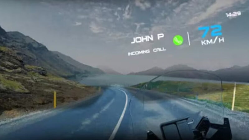 Realidad aumentada sobre dos ruedas: el casco inteligente que podría reemplazar al celular