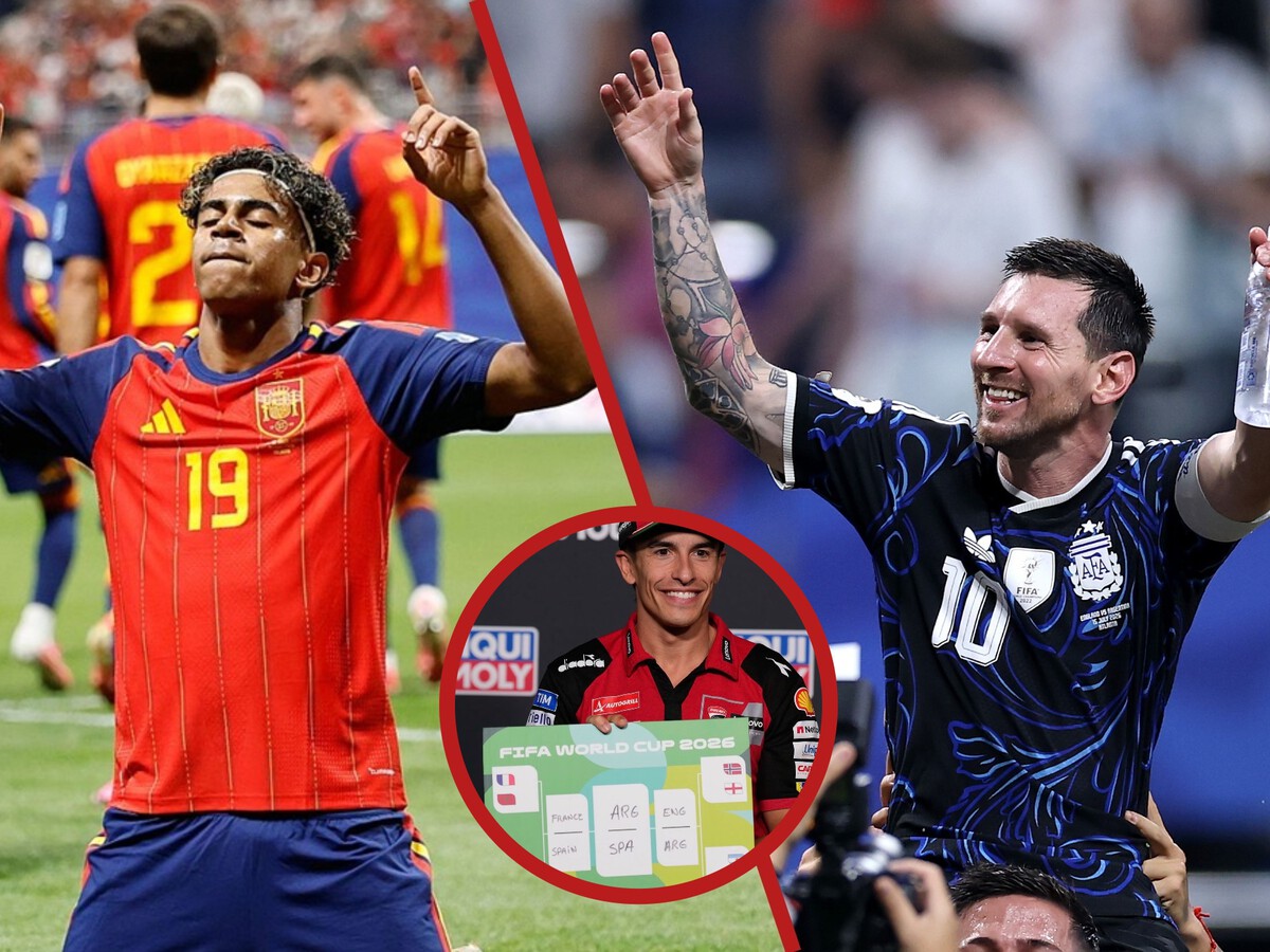 Para saber que España y Argentina iban a jugar la final del Mundial no hacía falta ver fútbol, bastaba con escuchar a Marc Márquez