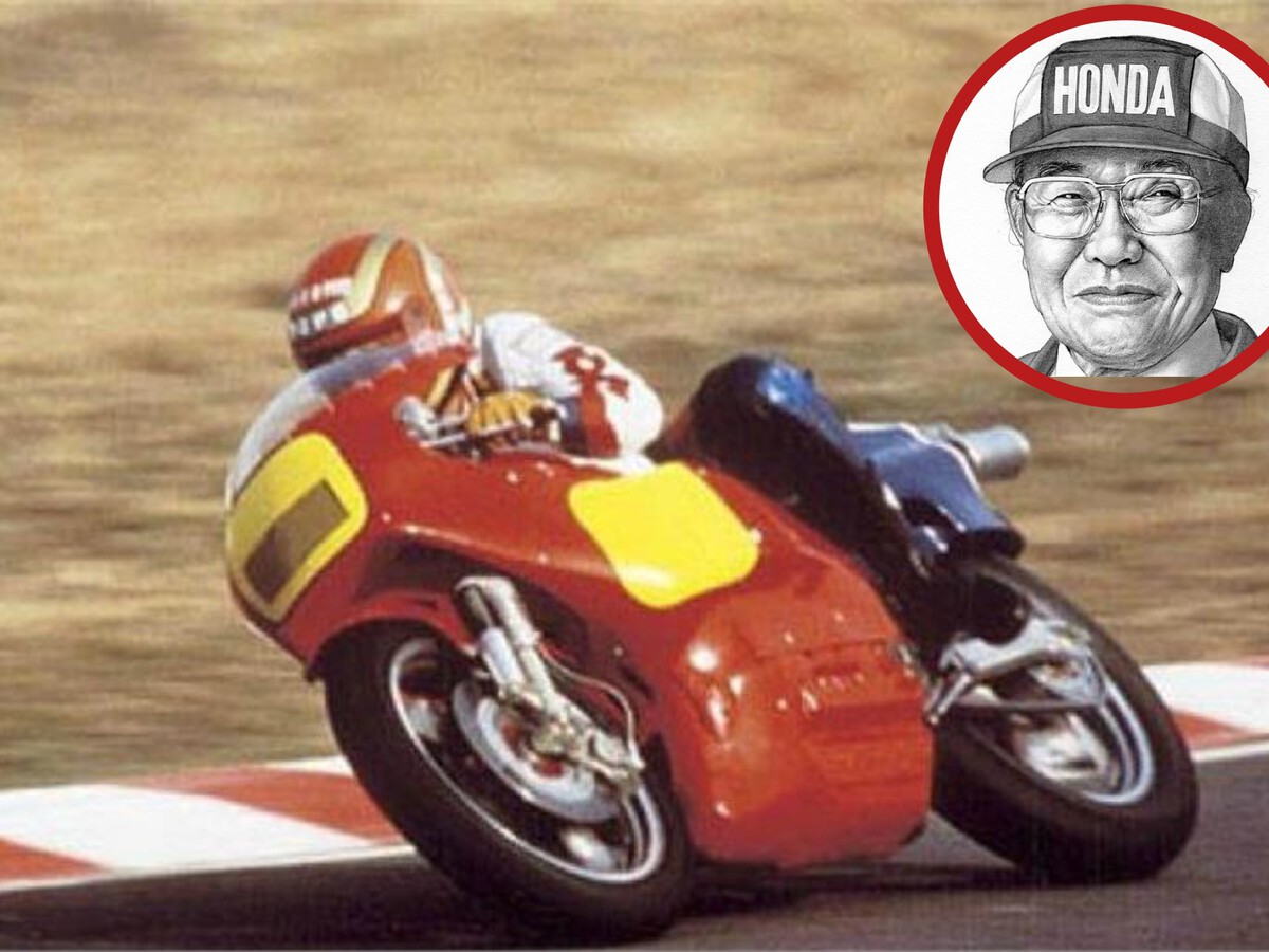Soichiro Honda, fundador de Honda, tuvo una idea: un motor que admitiese gasolina infinita. El resultado fue la moto más bonita que ha existido