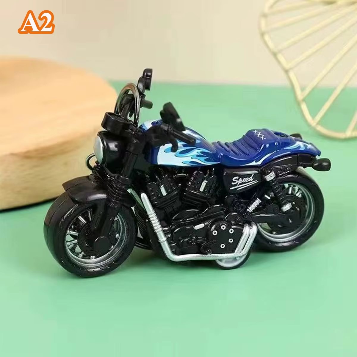 Set De 3 Motos De Carreras En Miniatura De Aleación – Modelos Con Ruedas Delanteras Móviles Y Función De Retroceso – Juguete Educativo Y Decorativo Para Niños Y Coleccionistas - Ilustración 1