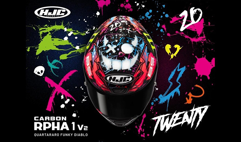 HJC RPHA 1 V2 Carbon “Funky Diablo”, el casco de Quartararo que llega a la calle