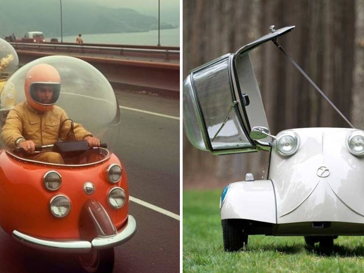 Un ingeniero alemán inventó una moto burbuja de tres ruedas que pudo revolucionar el tráfico. Nadie ha sido capaz de replicar aquel diseño