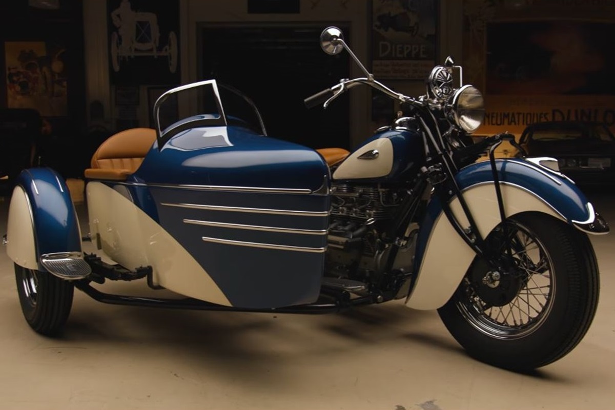 Jay Leno resucita su Indian Chief de 1940 que quedó destrozada tras su accidente con ella