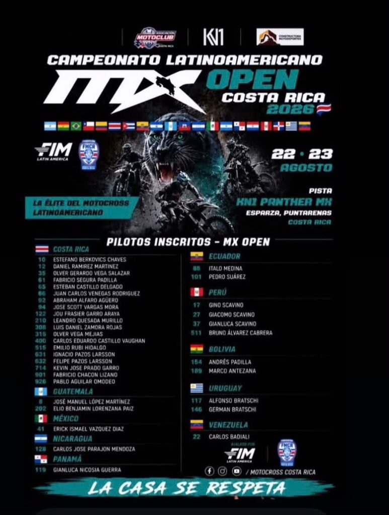 Erick Vázquez, representante mexicano en el Campeonato Latinoamericano de Motocross MX Open 2026 - Ilustración 3