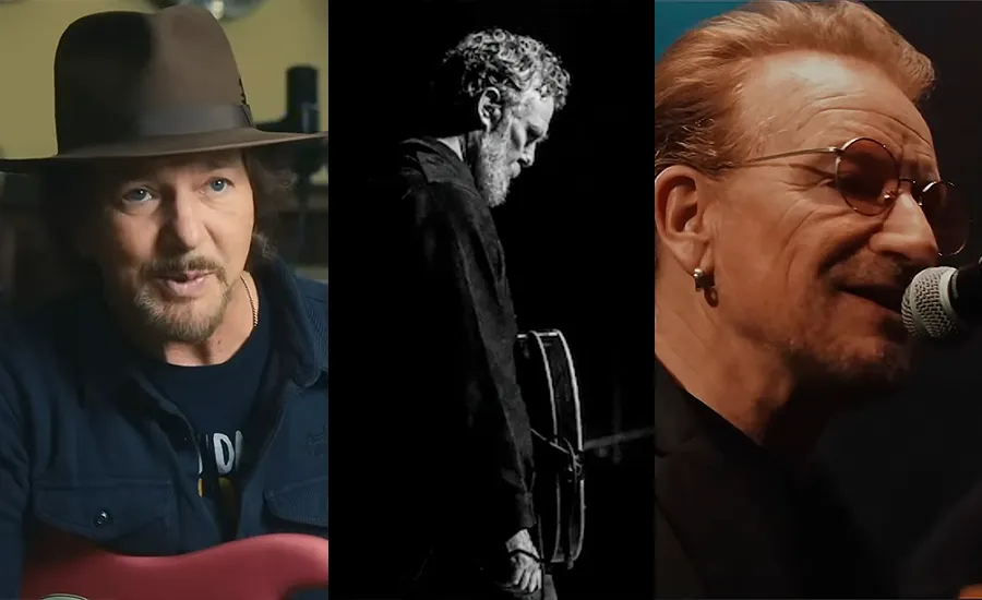 Eddie Vedder (Pearl Jam) y Bono (U2) actúan en el funeral de Glen Hansard (vídeos)