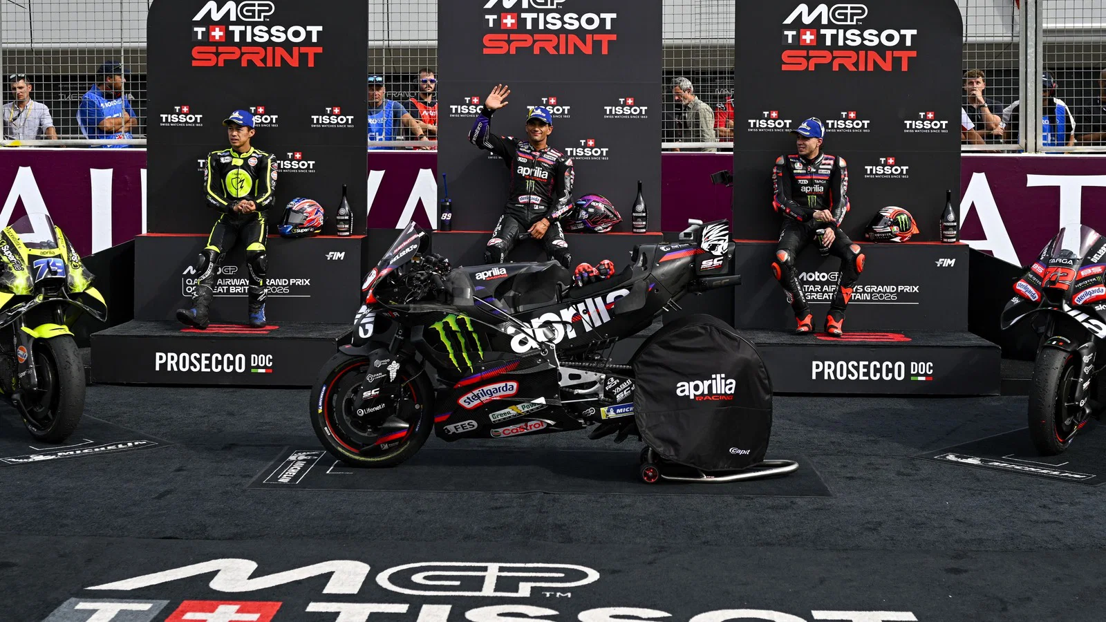 “Aragón es una pista de Marc” - Aprilia dice que podrían surgir “reales” aspirantes al título de MotoGP - Ilustración 1