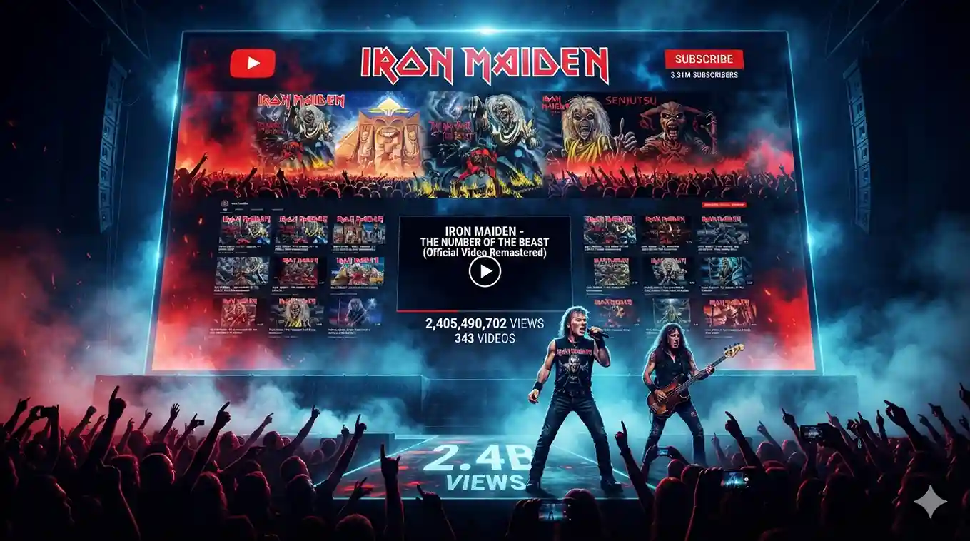 El imperio digital de Iron Maiden: Radiografía de un canal de YouTube que hace historia