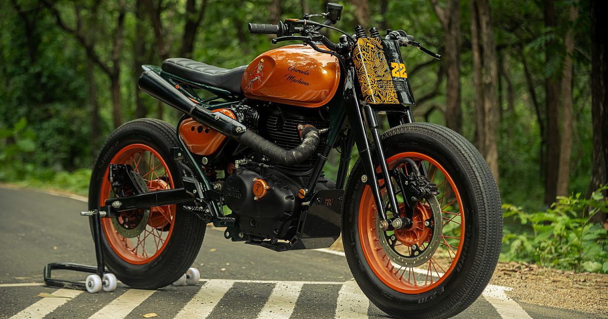 Rastreador Royal Enfield Hunter 350 de Garuda Machina