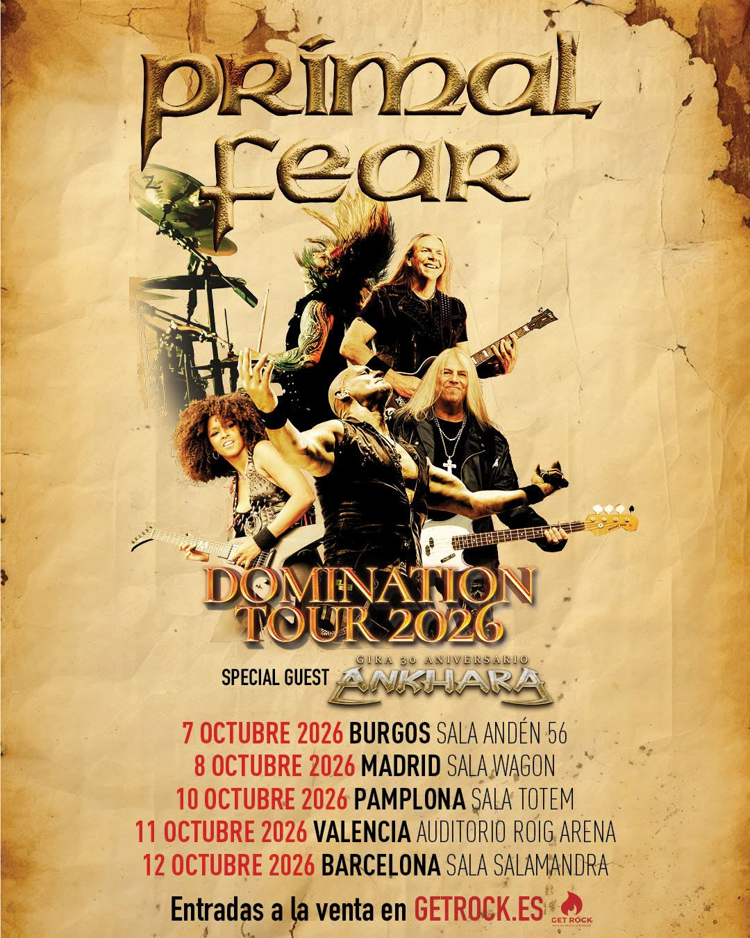 Quince días para la gira española de los alemanes PRIMAL FEAR junto a los madrileños ANKHARA - Ilustración 3