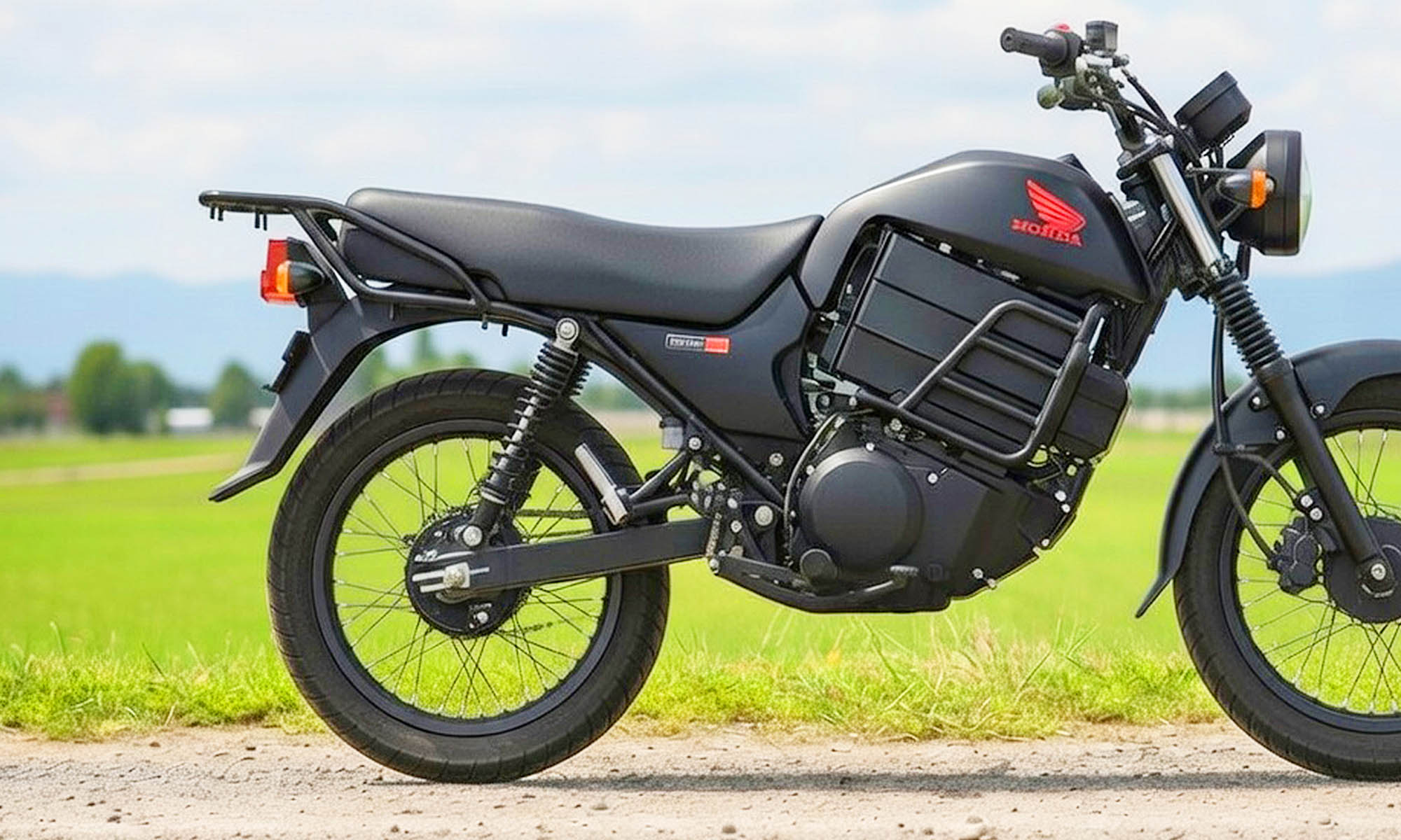 Honda se saca de la manga una moto eléctrica económica con dos baterías extraíbles y frenos de tambor