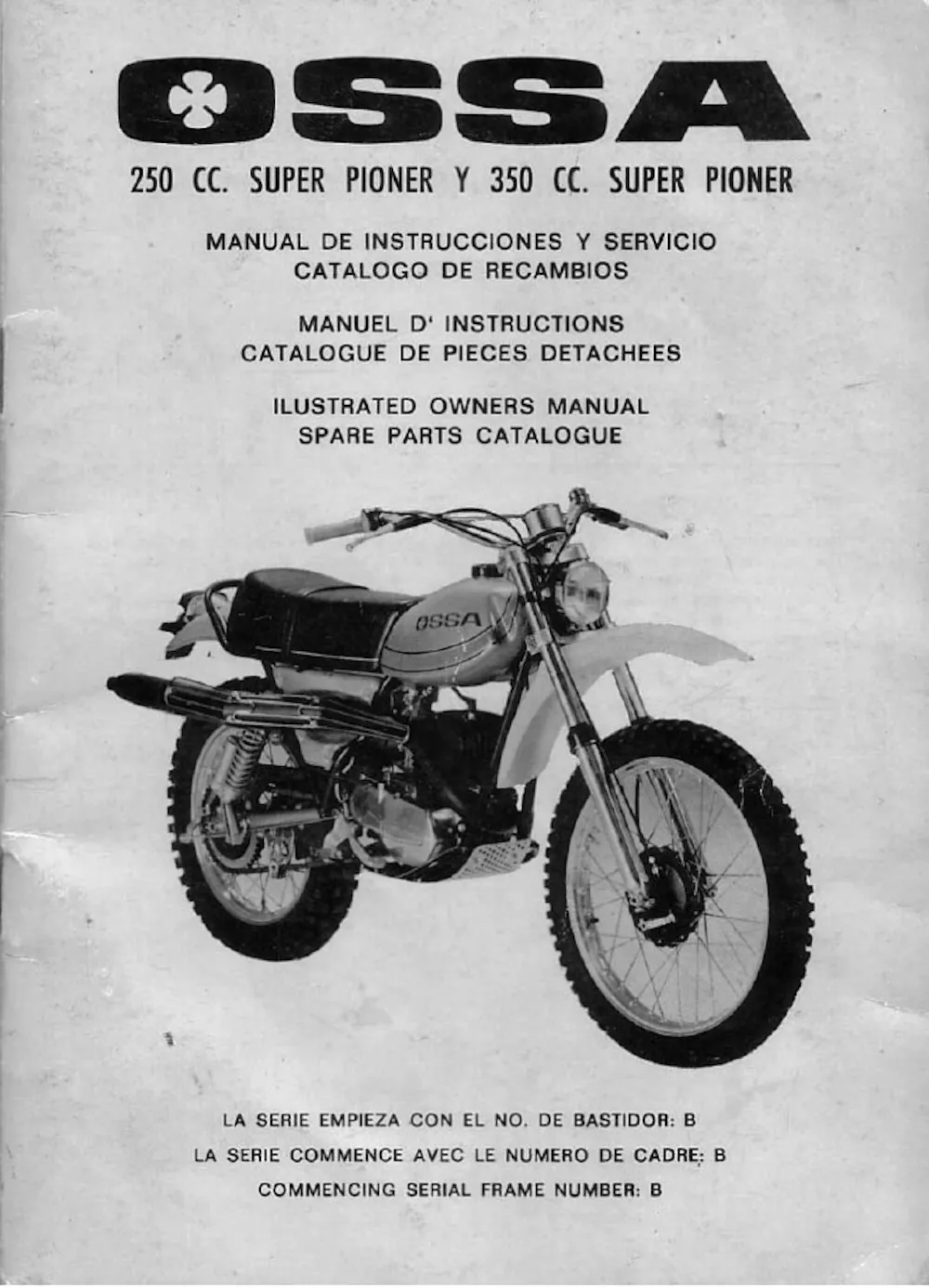 Moto del día: OSSA 250 Super Pioneer - Ilustración 1