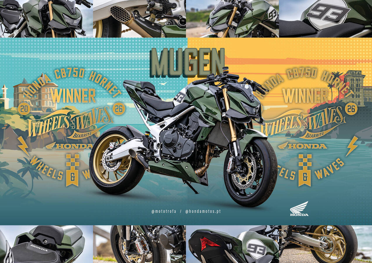 El streetfighter 'Mugen' de Portugal es nombrado ganador de la competencia de personalización 'Battle of the Twins' de Honda Customs 2026