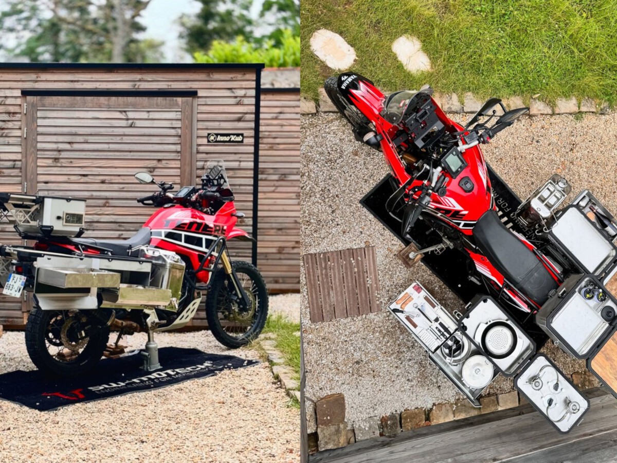 El truco que pocos conocen para viajar en moto con mucho equipaje. Le llaman 