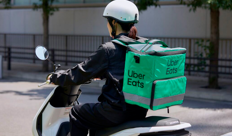Honda y Uber Eats Japan prueban una nueva tecnología para mejorar la seguridad de los repartidores