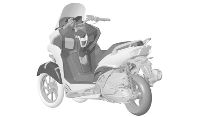 KYMCO prepara un Scooter de tres ruedas más compacto y urbano