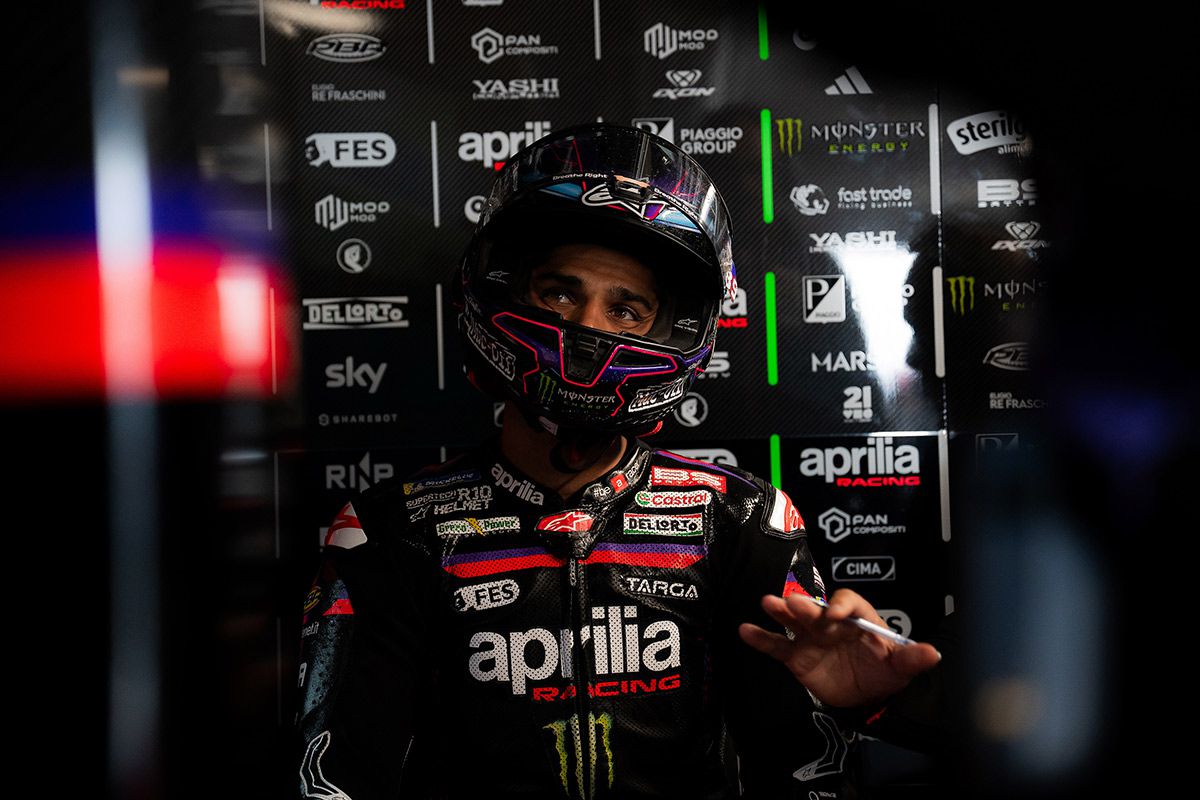 Aprilia no quiere que Martín termine así su aventura con la marca: 
