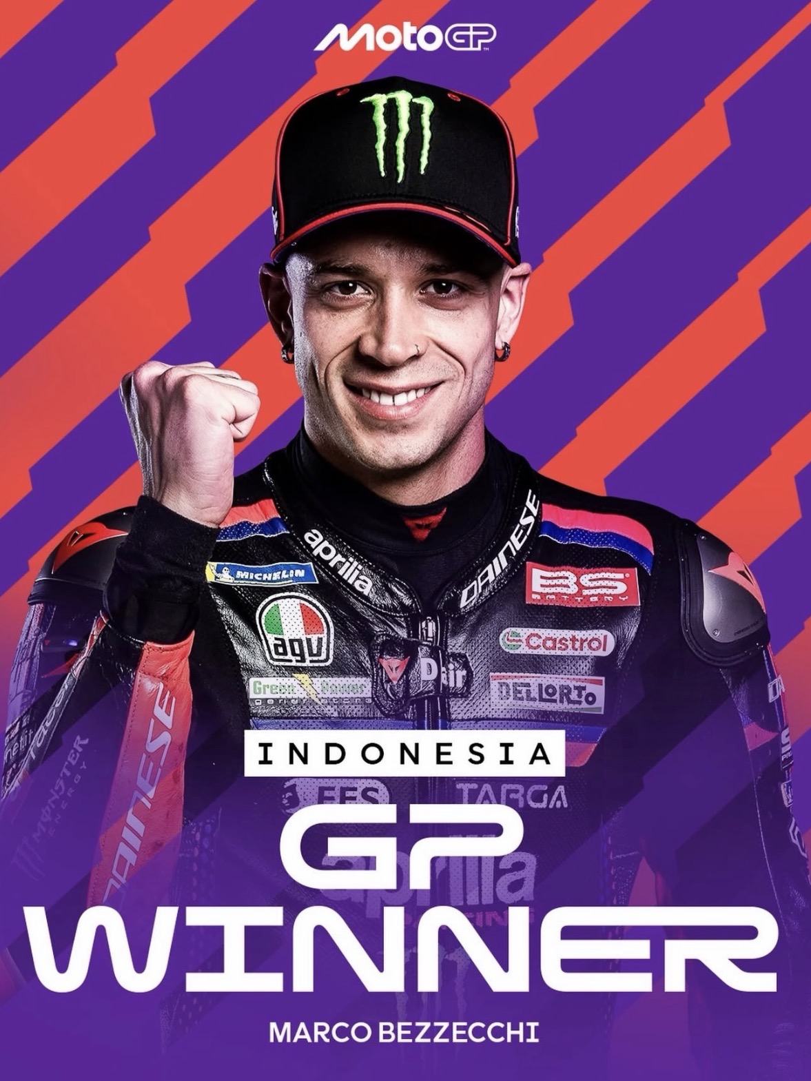 Marco Bezzecchi conquista el Gran Premio de Indonesia y Jorge Martín recupera el liderato de MotoGP