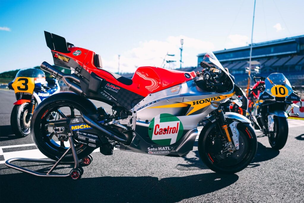 Honda se adelanta al GP de Japón con una decoración inspirada en la legendaria RC181 - Ilustración 1