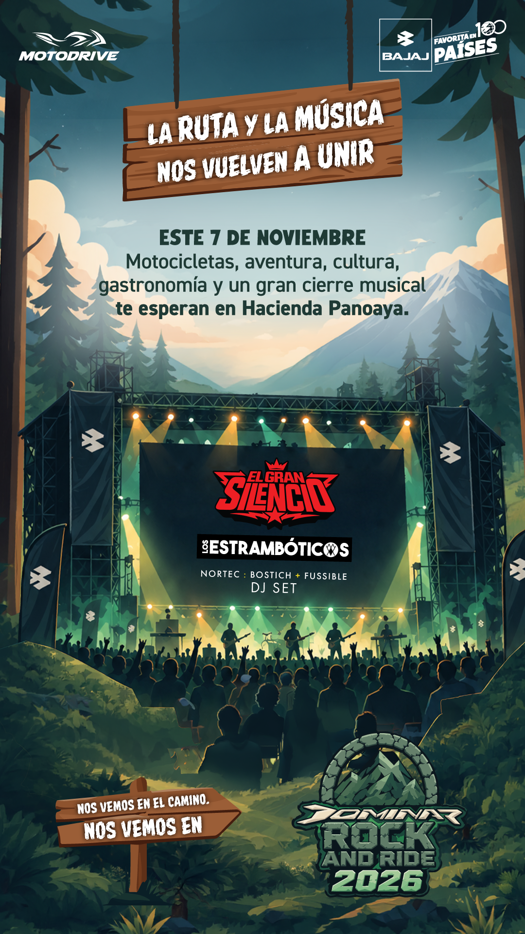 Dominar Rock & Ride: rodadas, música y adrenalina rumbo a Hacienda Panoaya